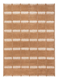 Wollteppich - 200 x 140 cm - braun