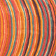 Designer Teppich oval  - 200 x 140 cm - mehrfarbig