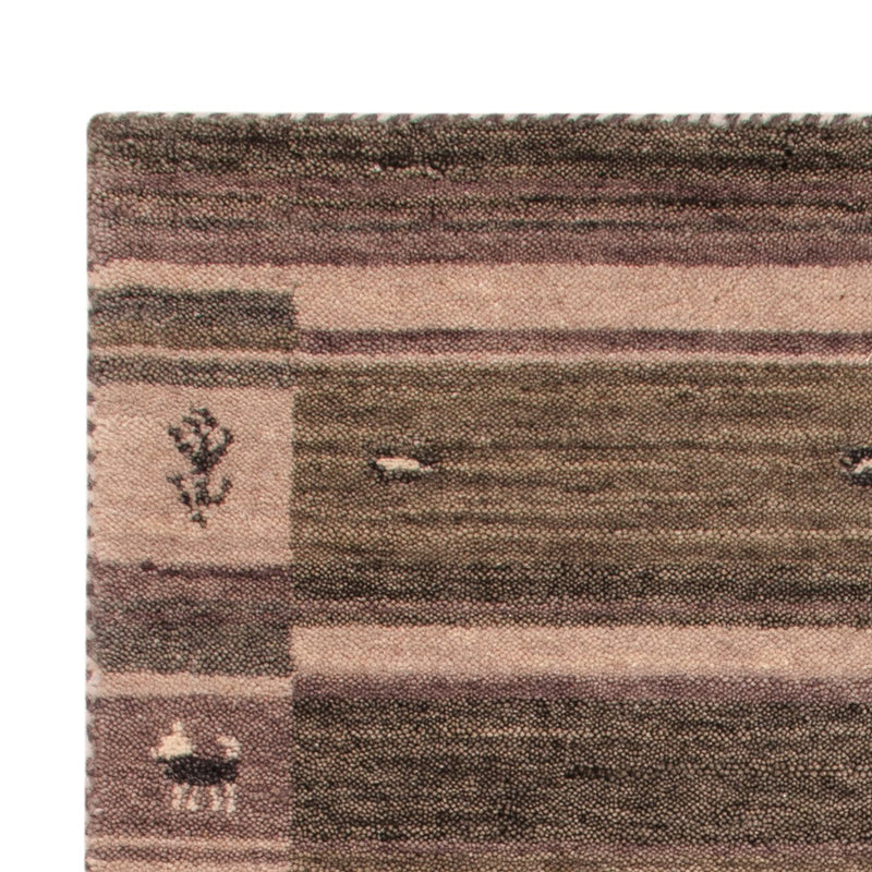 Gabbeh Teppich - Softy - 90 x 60 cm - silber