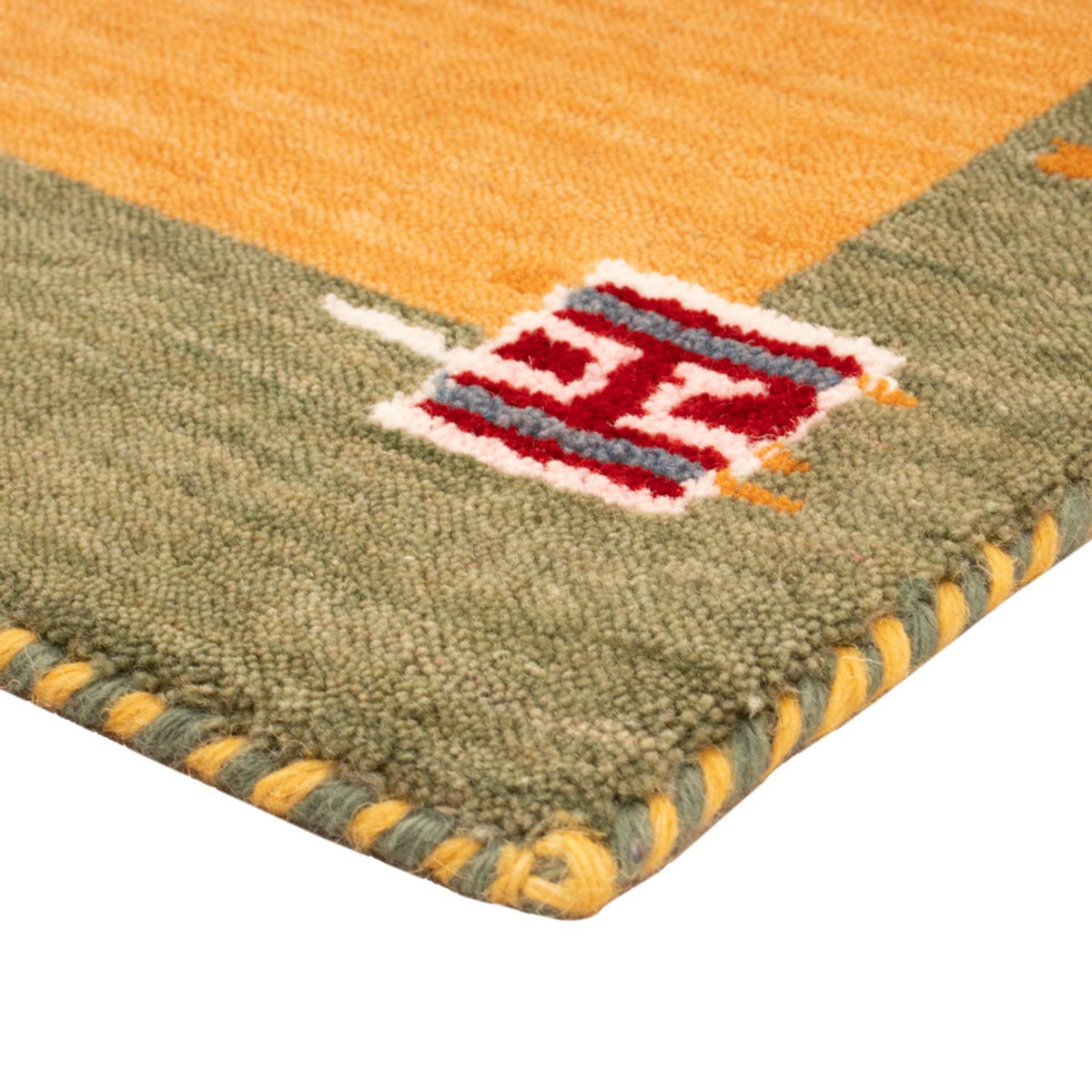 Gabbeh Teppich - Softy - 90 x 60 cm - orange