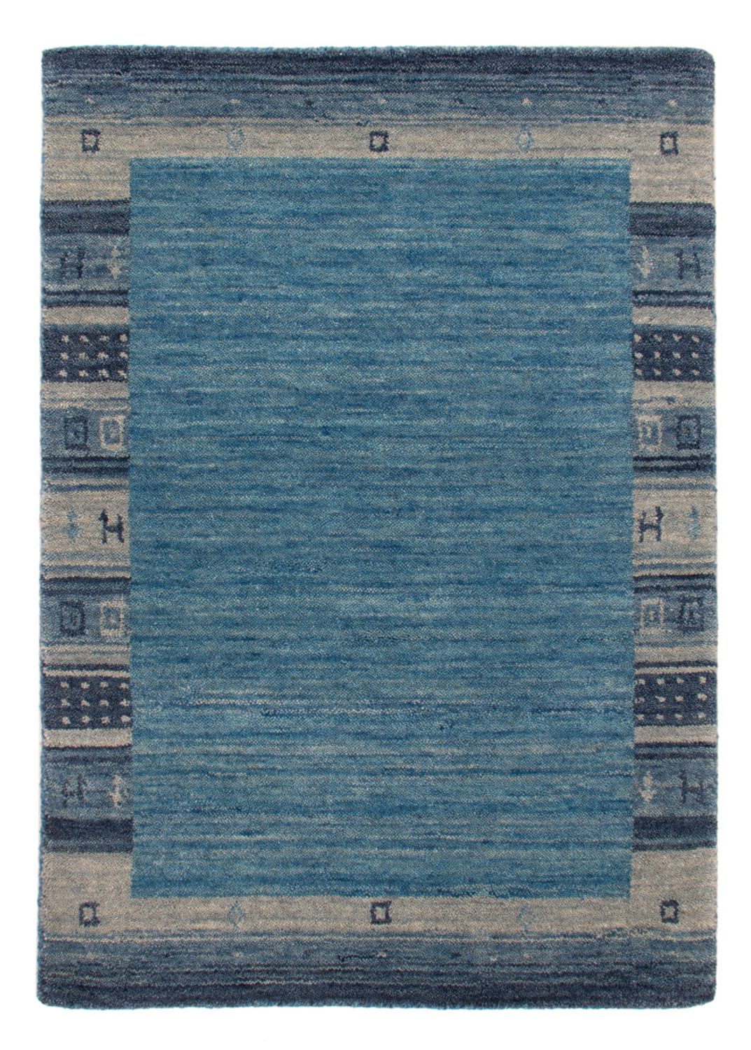 Gabbeh Teppich - Softy - 90 x 60 cm - blau