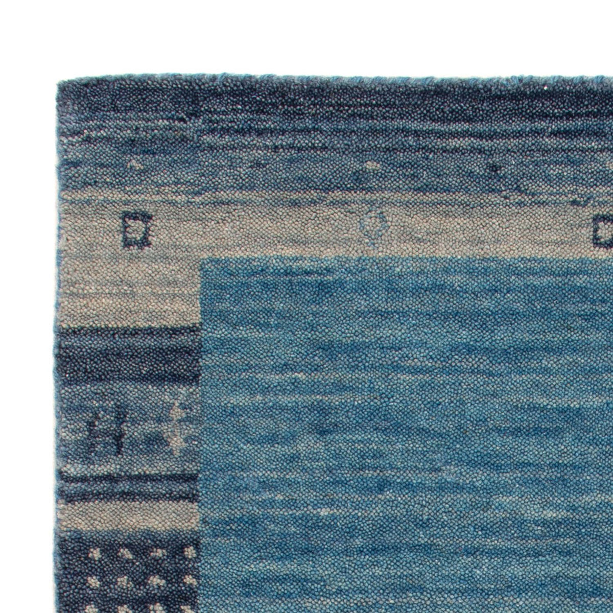 Gabbeh Teppich - Softy - 90 x 60 cm - blau