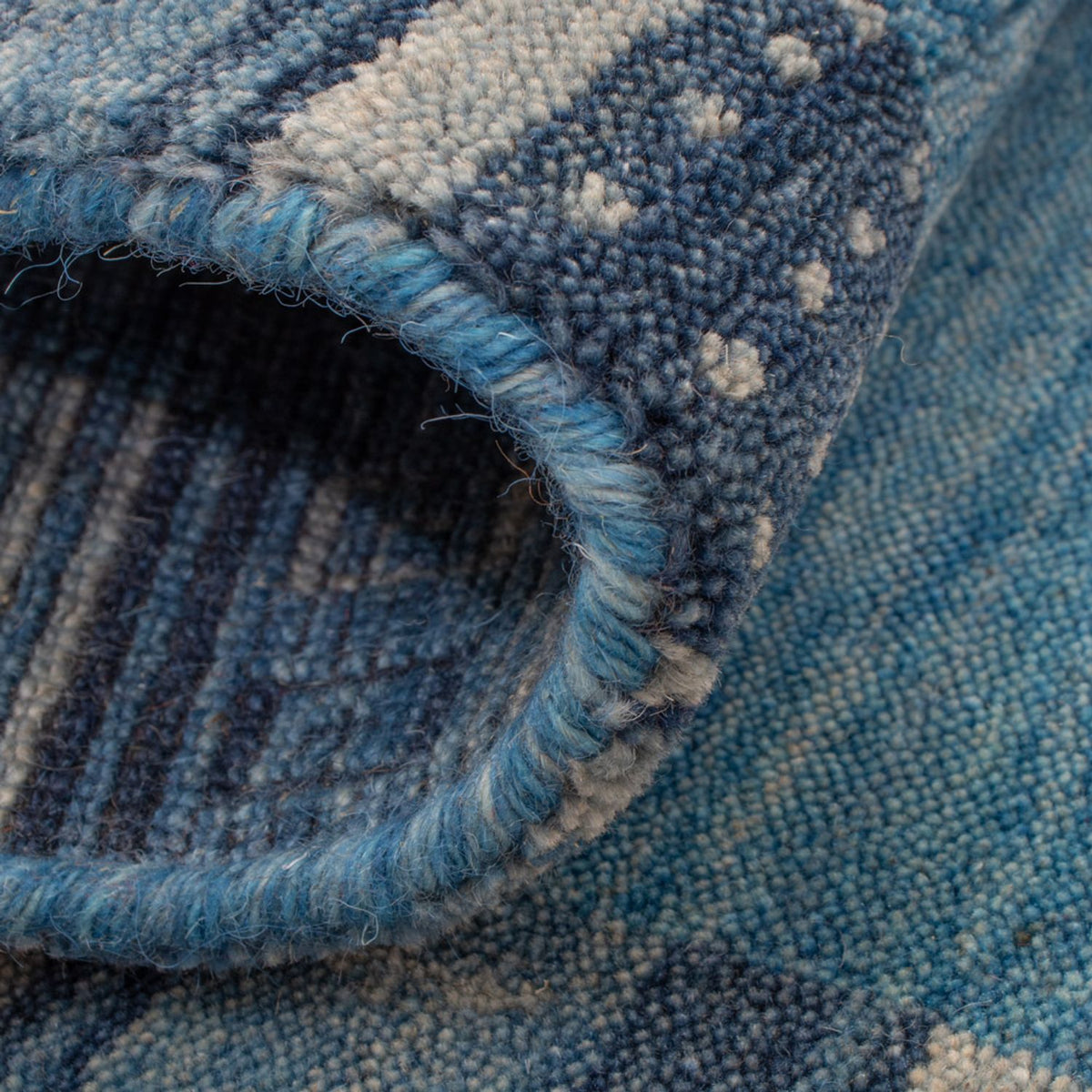 Gabbeh Teppich - Softy - 90 x 60 cm - blau