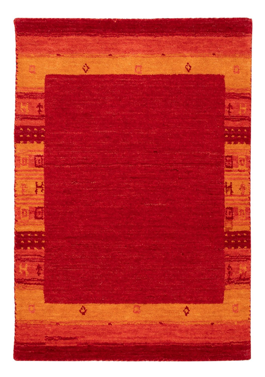 Gabbeh Teppich - Softy - 90 x 60 cm - rot