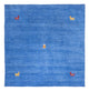 Gabbeh Teppich - Softy quadratisch  - 150 x 150 cm - blau