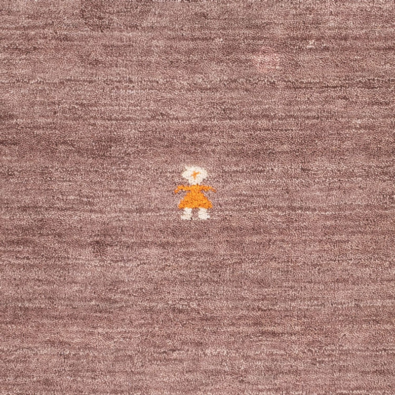 Gabbeh Teppich - Softy quadratisch  - 150 x 150 cm - braun