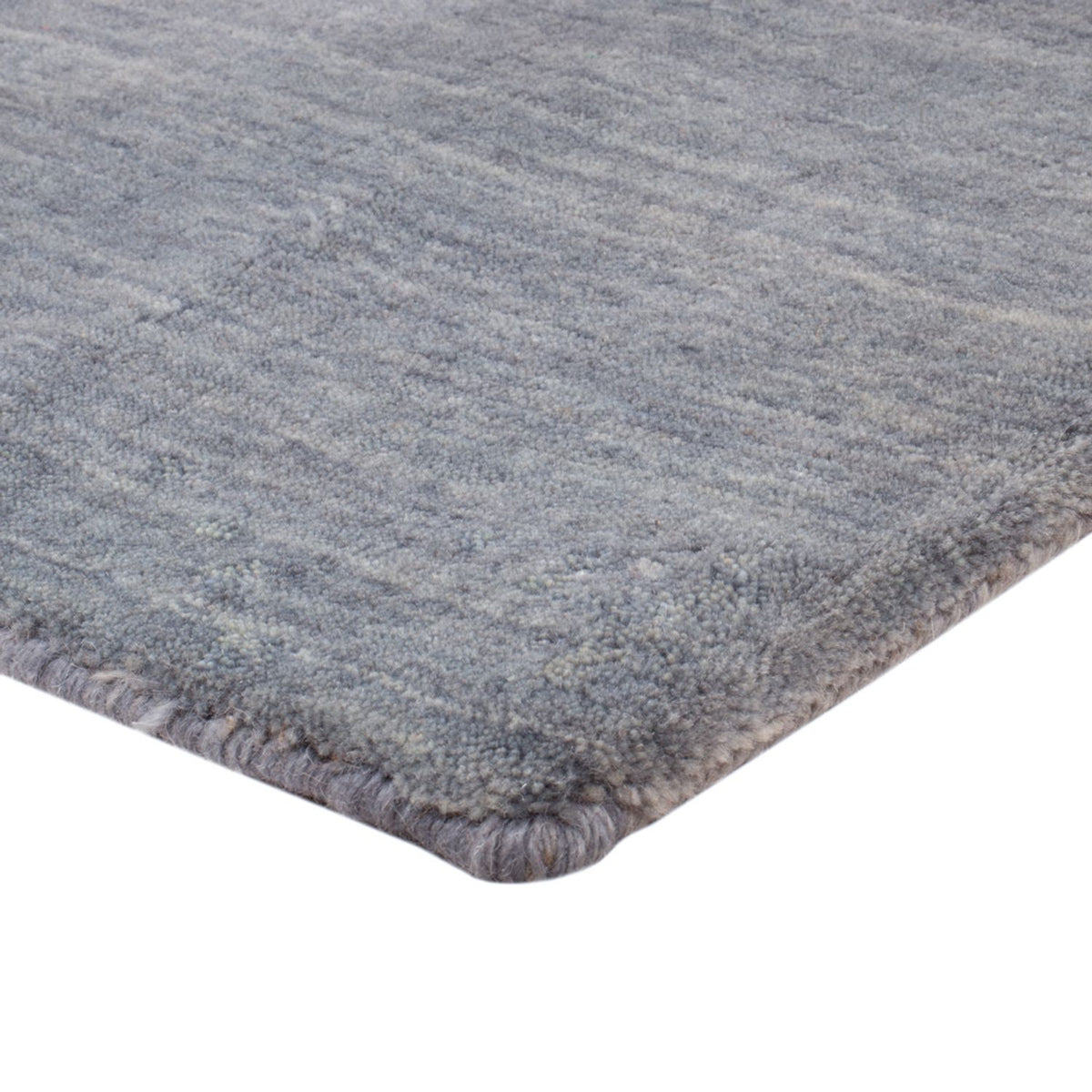 Gabbeh Teppich - Loribaft Softy quadratisch  - 150 x 150 cm - grau