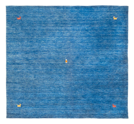 Gabbeh Teppich - Softy quadratisch  - 250 x 250 cm - blau