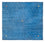 Gabbeh Teppich - Softy quadratisch  - 250 x 250 cm - blau