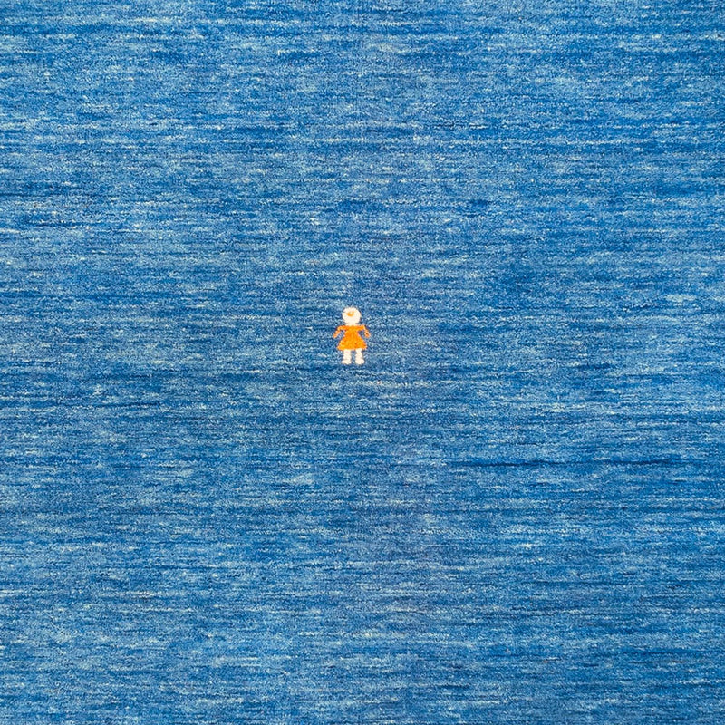 Gabbeh Teppich - Softy quadratisch  - 250 x 250 cm - blau