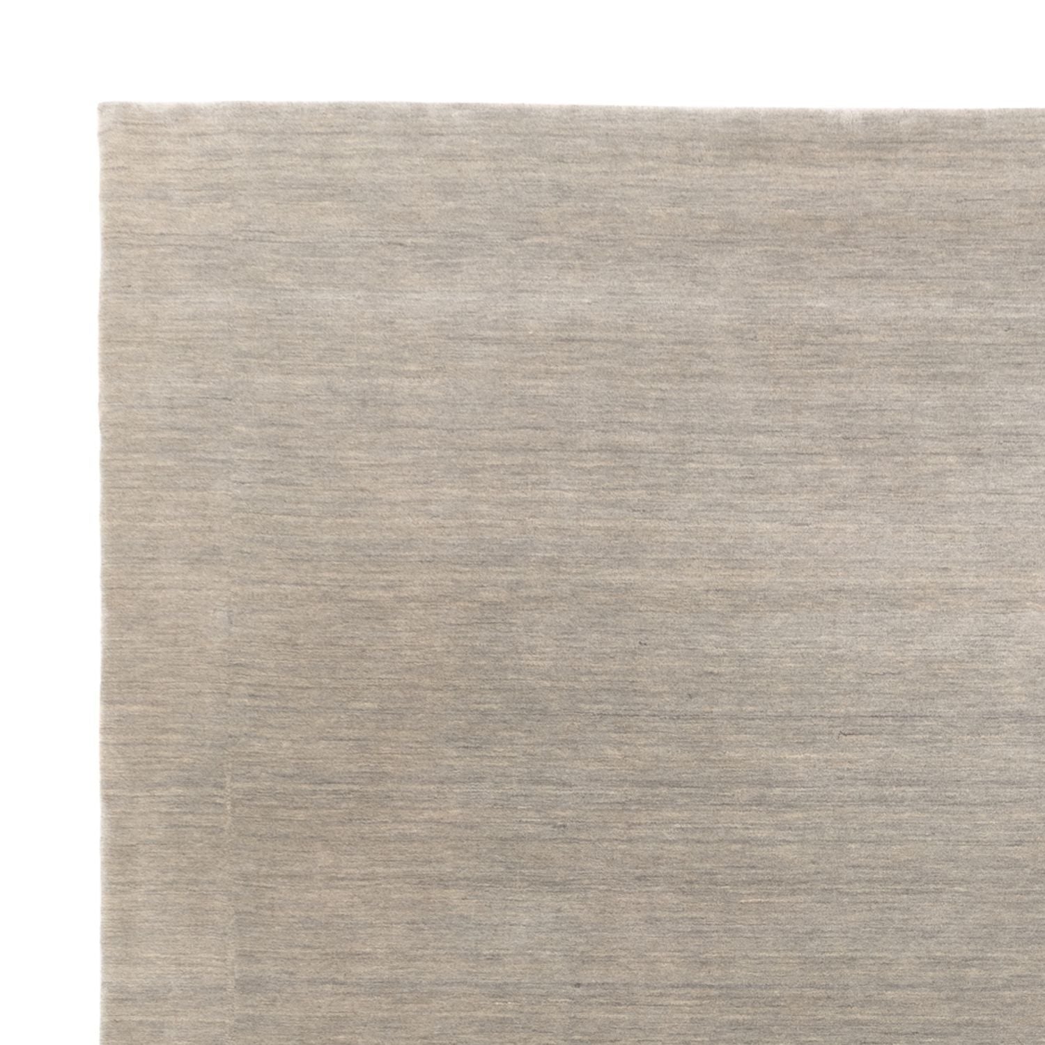 Gabbeh Teppich - Loribaft Softy quadratisch  - 275 x 275 cm - silber