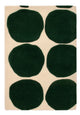 Wollteppich - 90 x 60 cm - grün