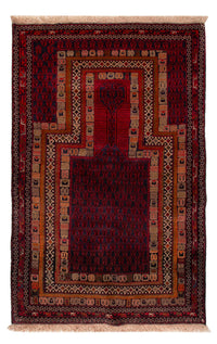 Belutsch Teppich - 138 x 91 cm - rot