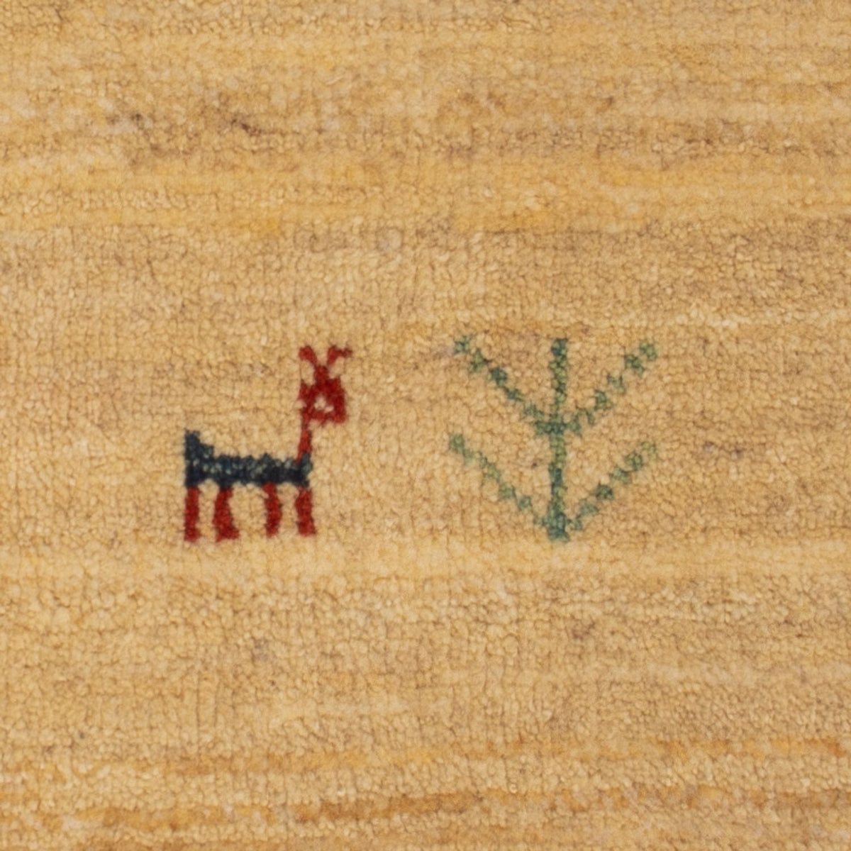 Gabbeh Teppich - Loribaft Perser - 60 x 40 cm - creme