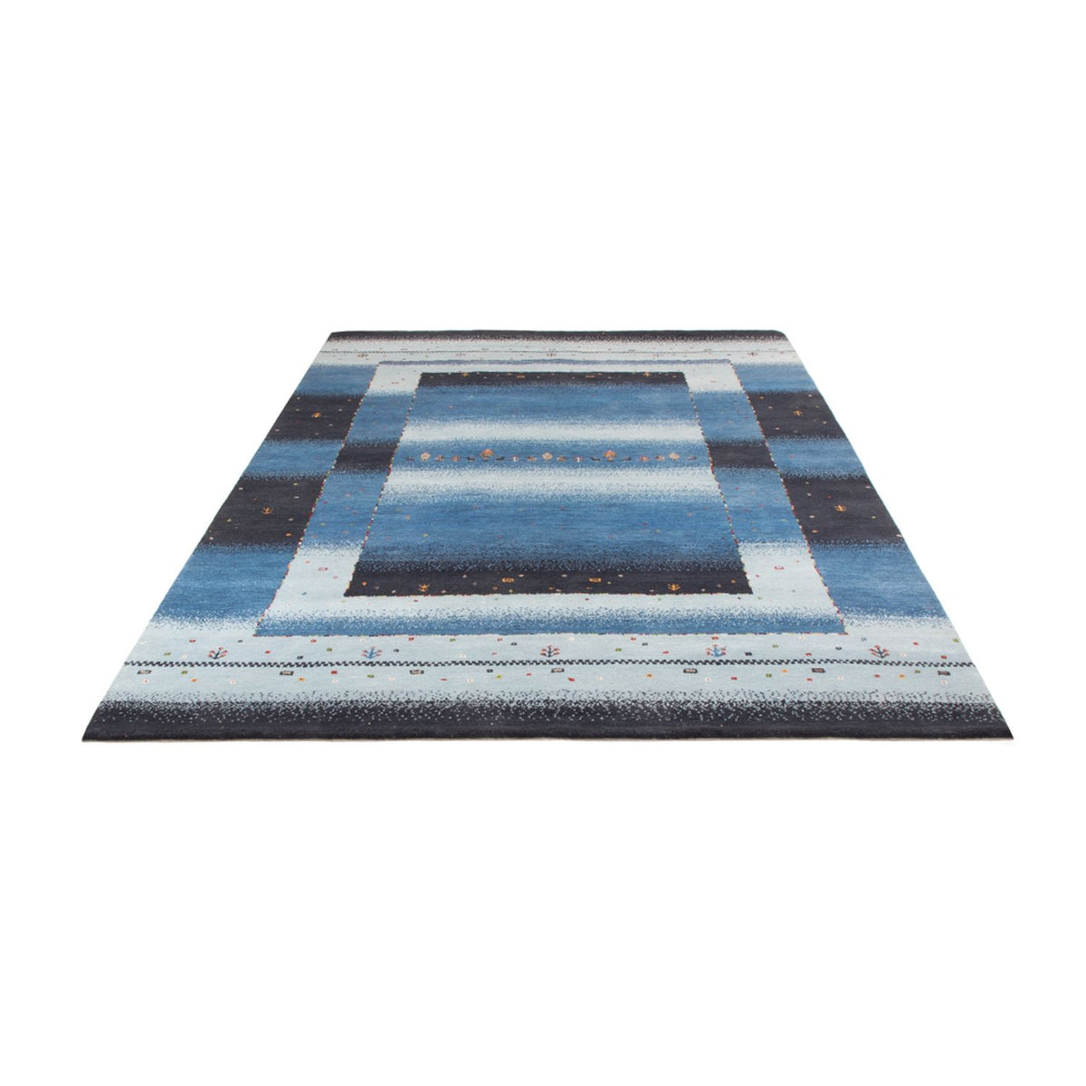 Gabbeh Teppich - Loribaft Indus - 243 x 169 cm - blau