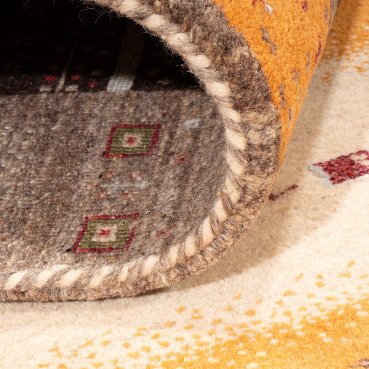 Gabbeh Teppich - Loribaft Indus - 240 x 170 cm - gold