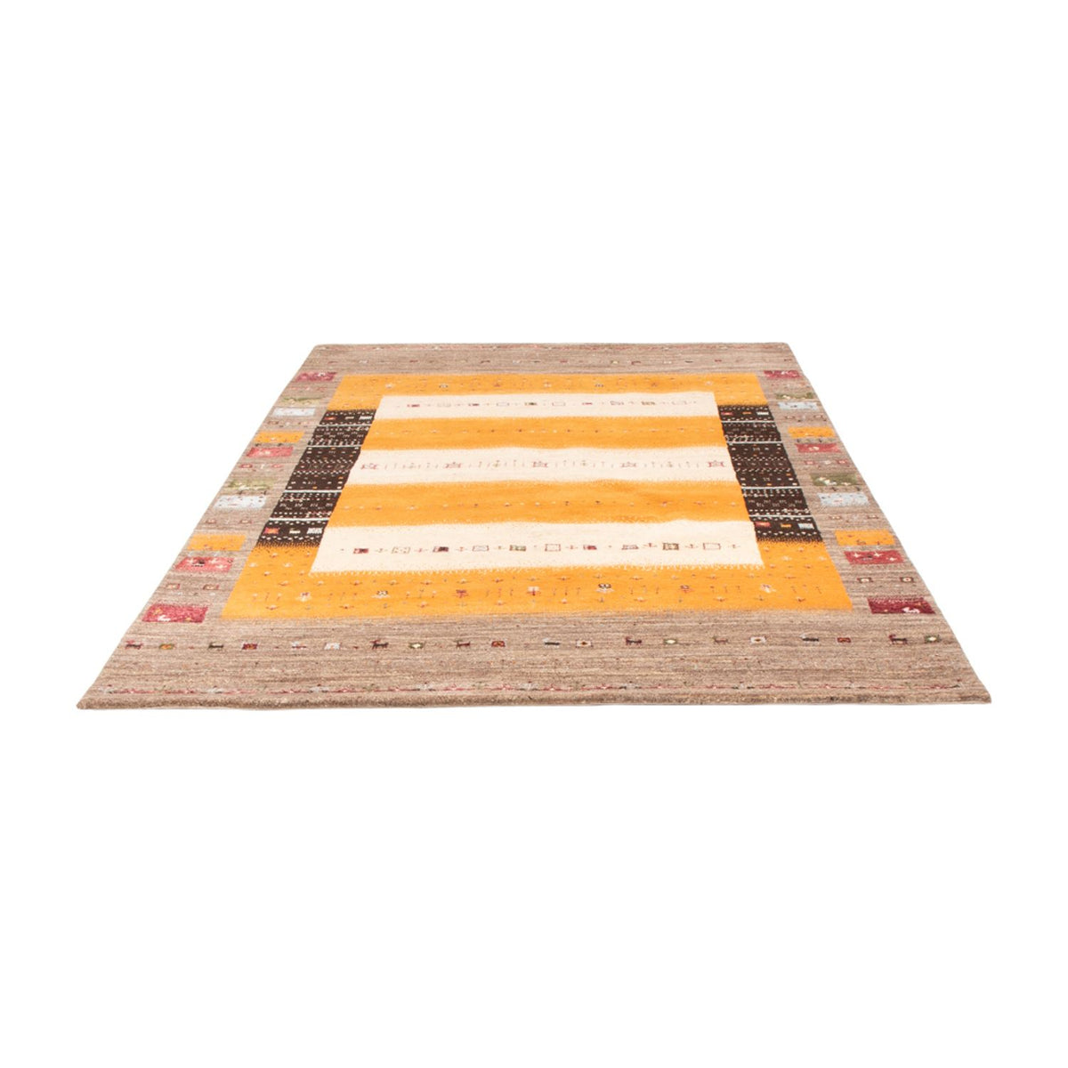 Gabbeh Teppich - Loribaft Indus - 240 x 170 cm - gold