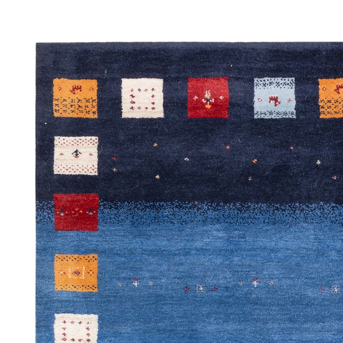 Gabbeh Teppich - Loribaft Indus - 240 x 169 cm - blau