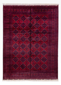 Afghan Teppich - 346 x 241 cm - rot