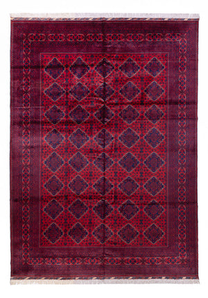 Afghan Teppich - 340 x 249 cm - rot