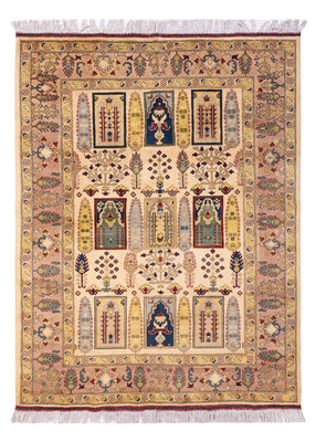 Afghan Teppich - 199 x 150 cm - beige
