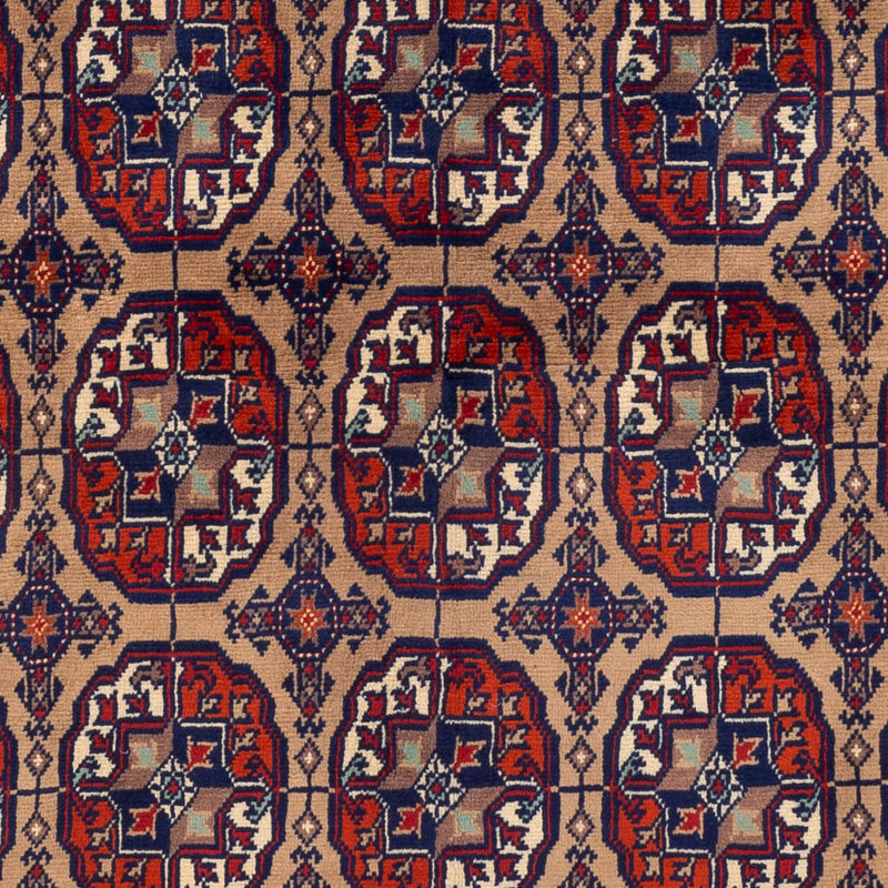 Afghan Teppich - 195 x 148 cm - dunkelbeige