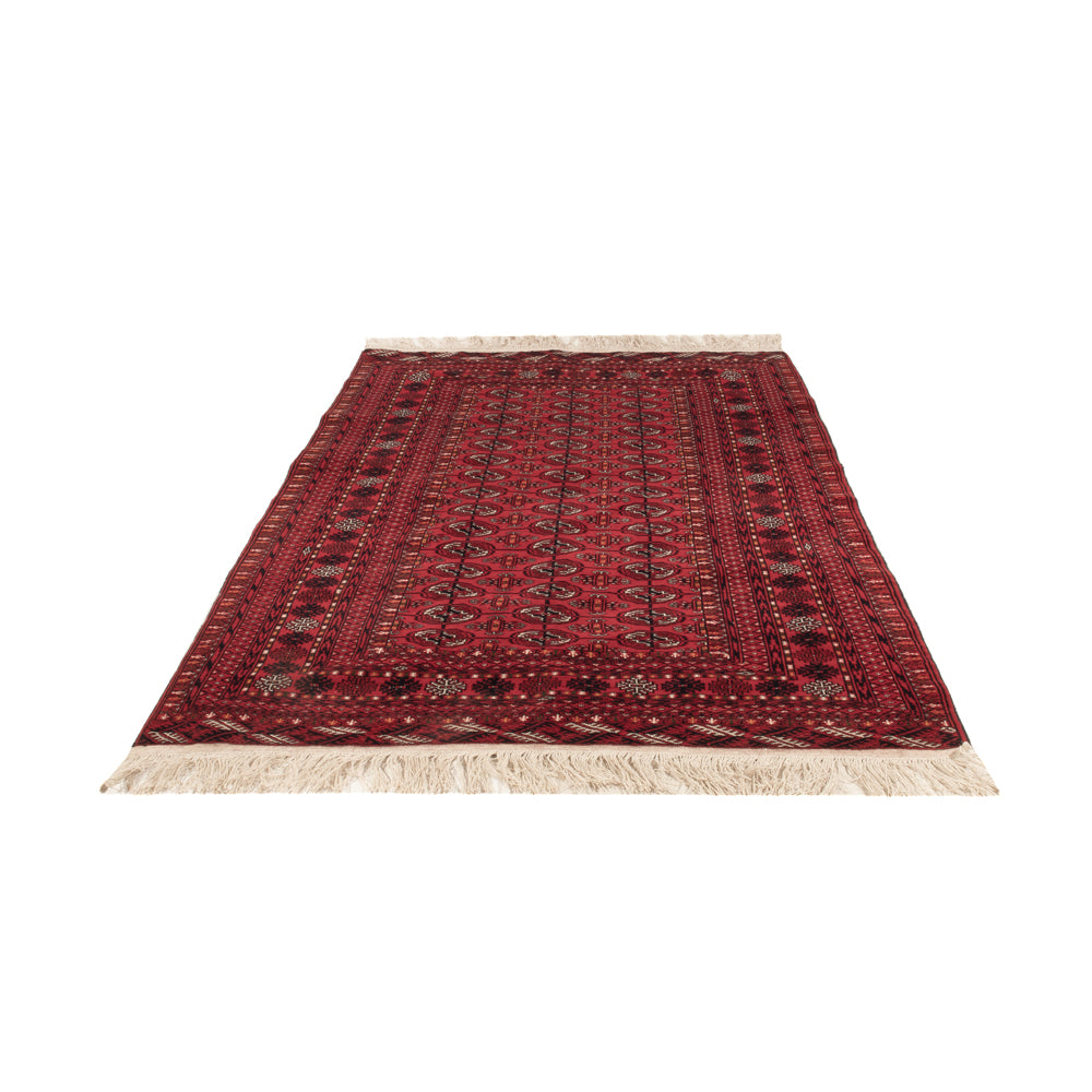Afghan Teppich - Buchara - 209 x 132 cm - dunkelrot