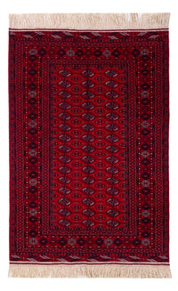 Afghan Teppich - Buchara - 194 x 133 cm - dunkelrot