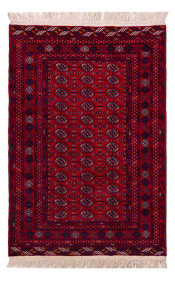 Afghan Teppich - Buchara - 196 x 133 cm - dunkelrot