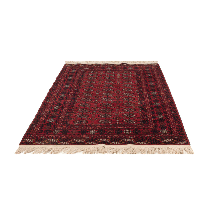 Afghan Teppich - Buchara - 196 x 133 cm - dunkelrot