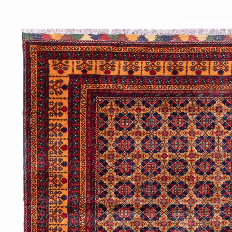 Afghan Teppich - 388 x 286 cm - dunkelbeige