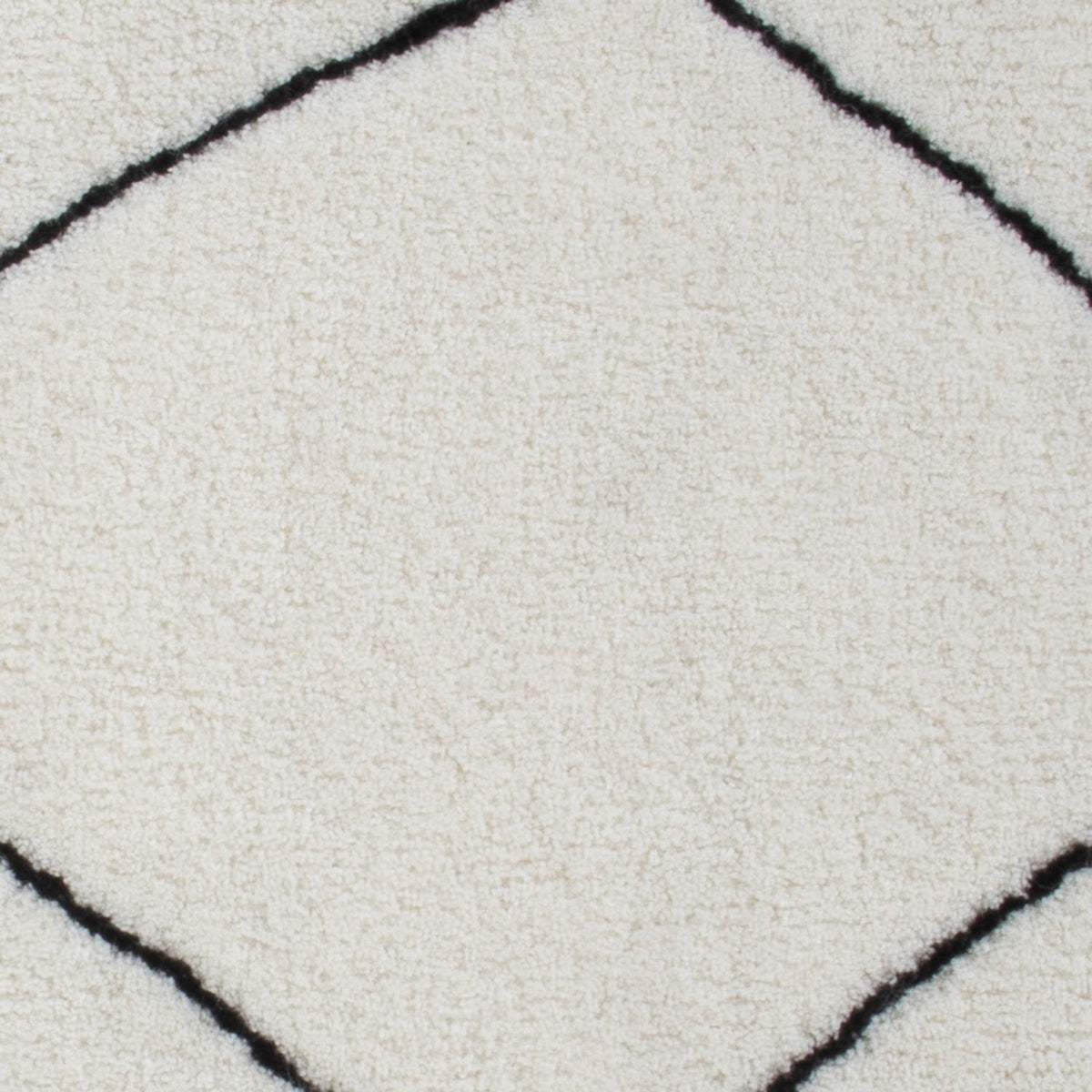 Wollteppich quadratisch  - 62 x 62 cm - hellgrau