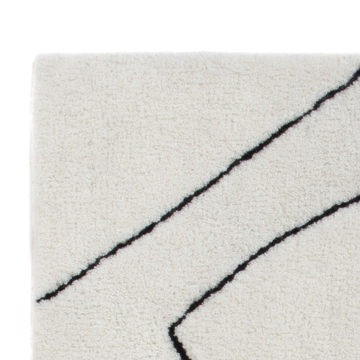 Wollteppich quadratisch  - 62 x 62 cm - hellgrau