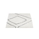 Wollteppich quadratisch  - 62 x 62 cm - hellgrau