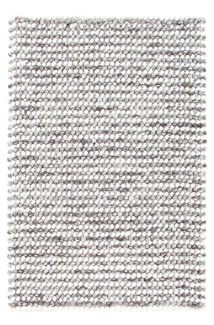 Wollteppich - 94 x 60 cm - grau