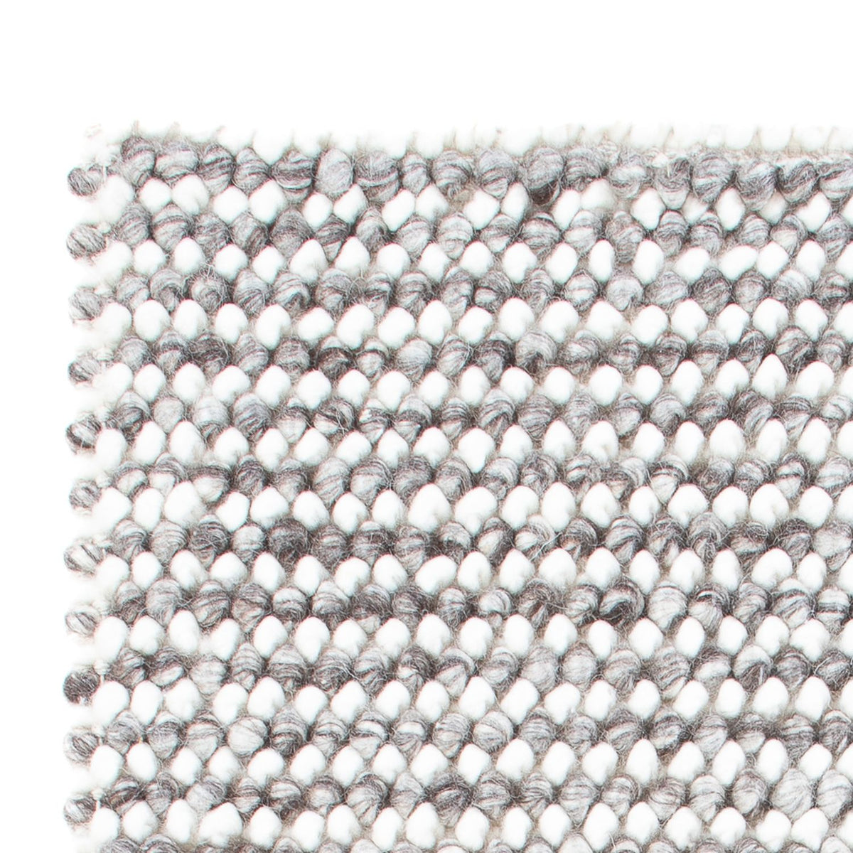 Wollteppich - 94 x 60 cm - grau