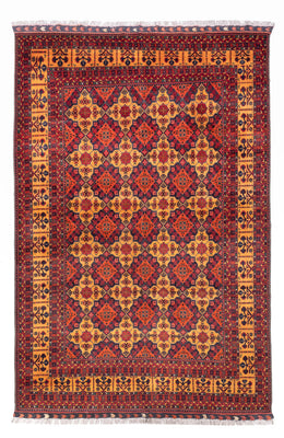 Afghan Teppich - 296 x 197 cm - dunkelbeige
