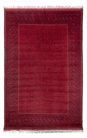 Afghan Teppich - 296 x 193 cm - rot