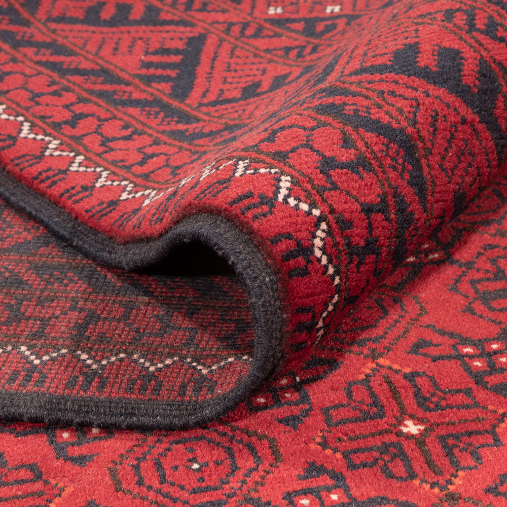 Afghan Teppich - 296 x 193 cm - rot