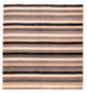 Wollteppich quadratisch  - 150 x 140 cm - mehrfarbig