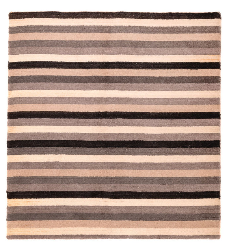 Wollteppich quadratisch  - 150 x 140 cm - mehrfarbig
