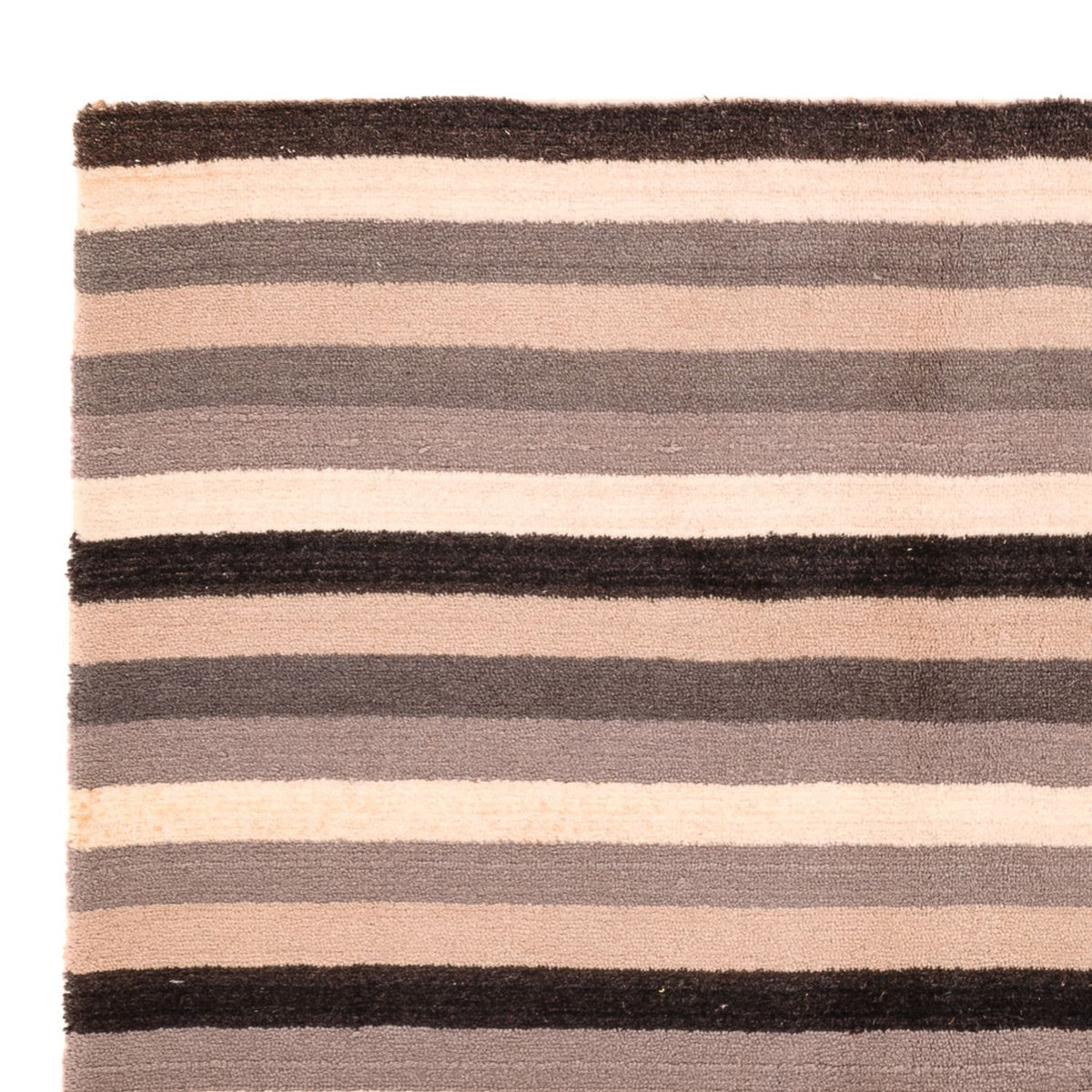 Wollteppich quadratisch  - 150 x 140 cm - mehrfarbig