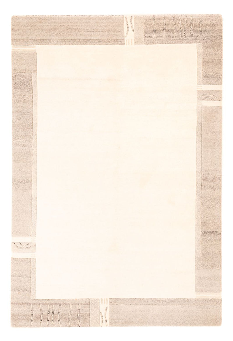 Nepal Teppich - 200 x 142 cm - weiß