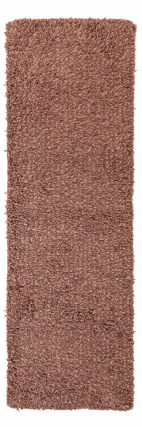 Läufer Hochflor - 203 x 64 cm - braun