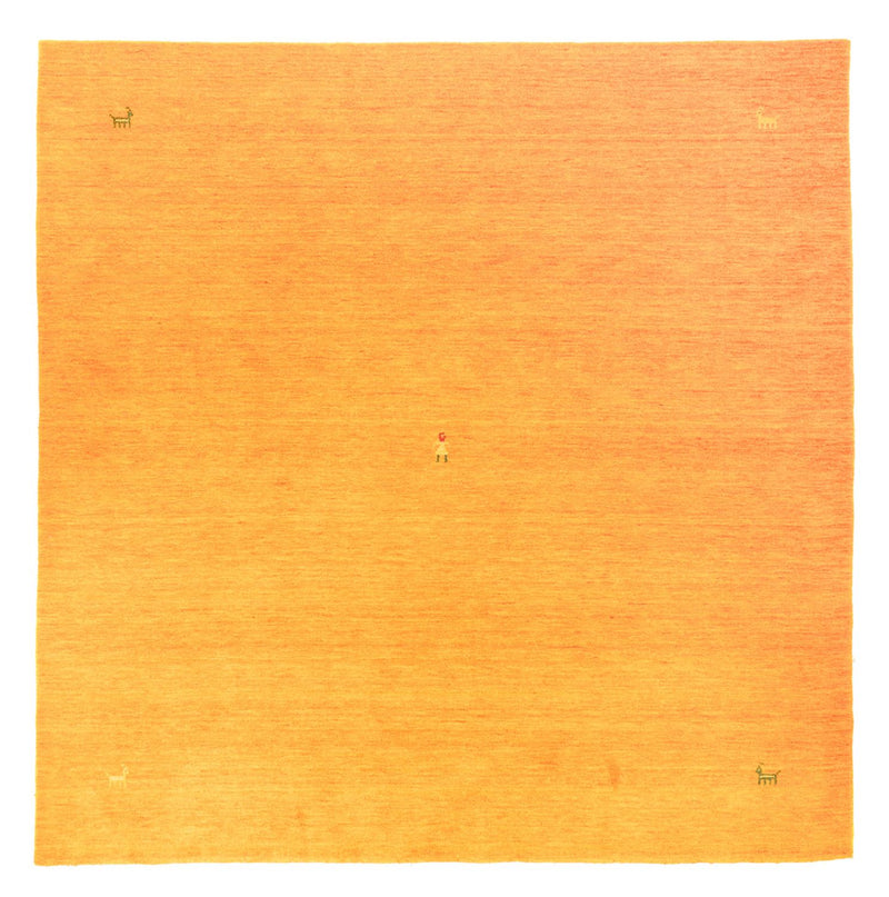 Gabbeh Teppich - Softy quadratisch  - 250 x 250 cm - gold