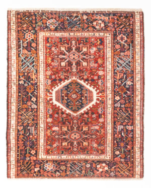 Perserteppich - Nomadic - 130 x 108 cm - hellrot