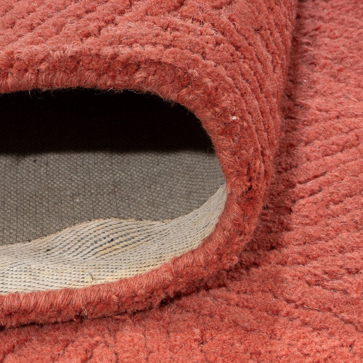 Wollteppich - 273 x 182 cm - rost