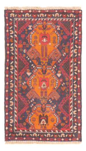 Belutsch Teppich - 140 x 78 cm - mehrfarbig
