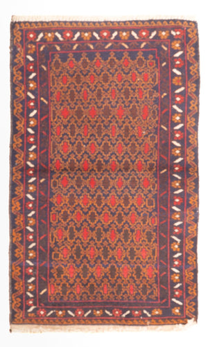 Belutsch Teppich - 131 x 71 cm - mehrfarbig