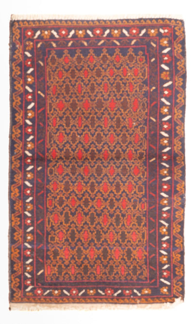 Belutsch Teppich 71x131cm - Orientteppich - mehrfarbig